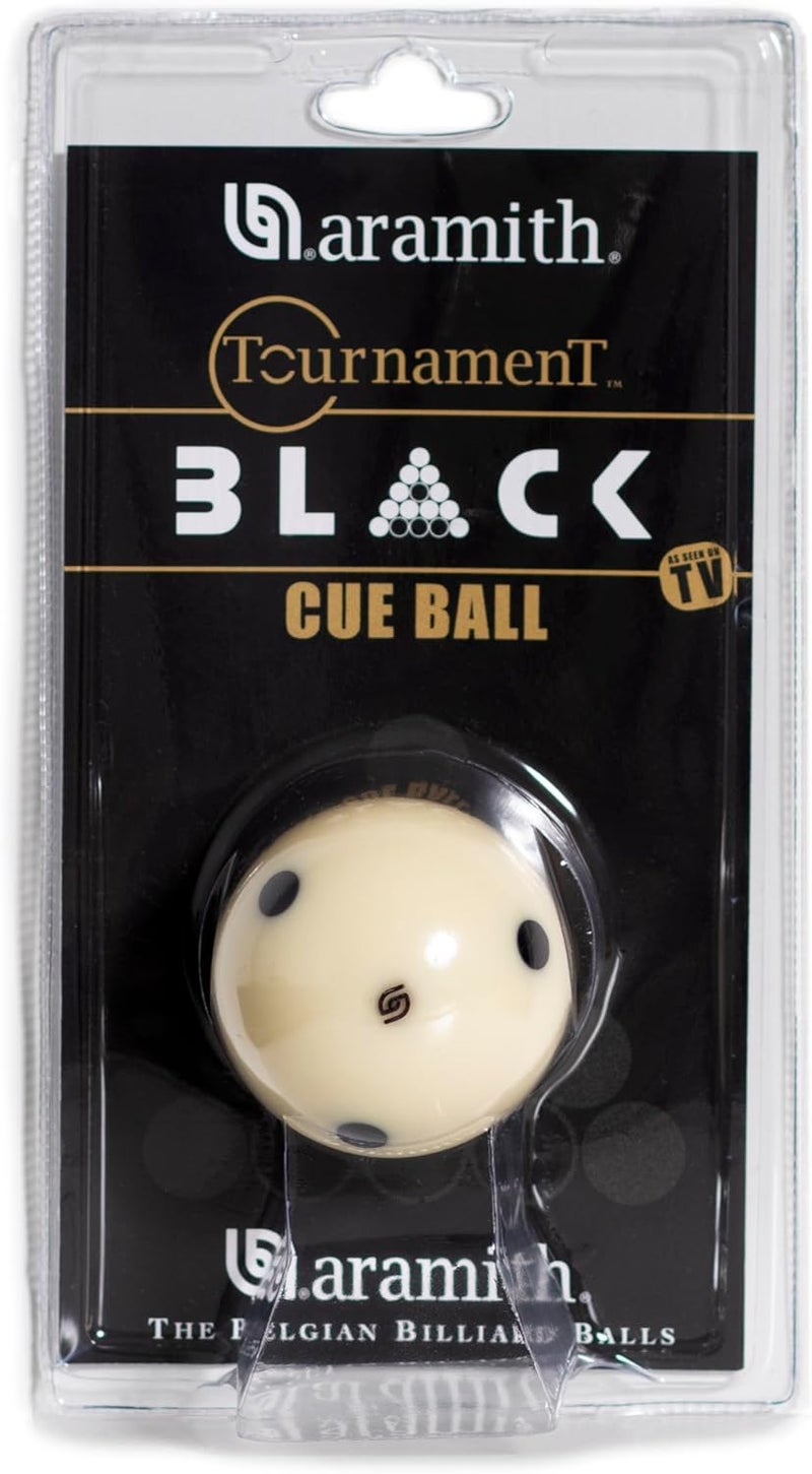 Aramith Tournament Black Billiard Pool Cue Ball 2 1/4" 6 Black Dots in a blister - Image 5
